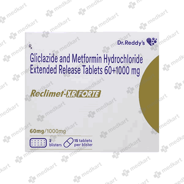 RECLIMET XR FORTE TAB 1X15 - 16579 - Medkart Pharmacy | Generic Medicines Online - Best Online Pharmacy App