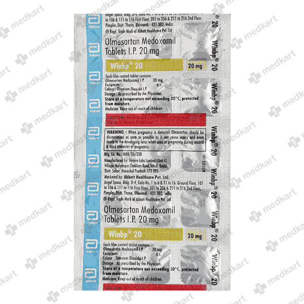 WINBP 20MG TAB 1X10 - 14813 - Medkart Pharmacy | Generic Medicines Online - Best Online Pharmacy App