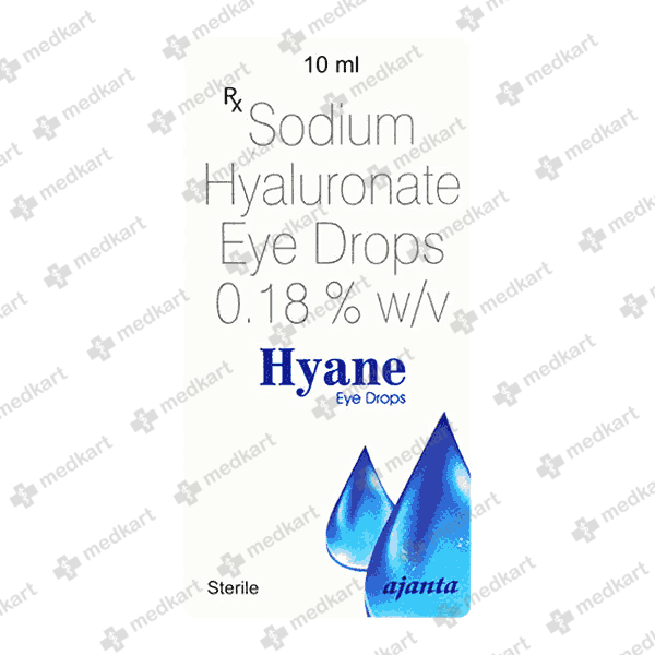 HYANE EYE DROPS 10ML - 15724 - Medkart Pharmacy | Generic Medicines Online - Best Online Pharmacy App