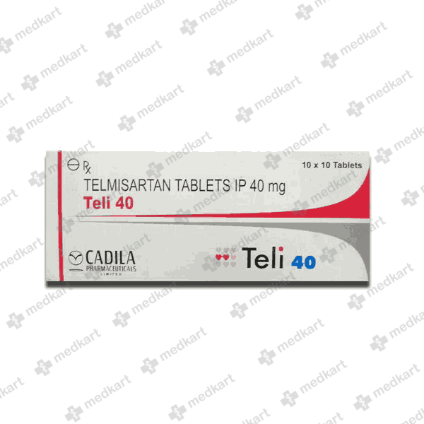 TELI 40MG TAB 1X10 - 12958 - Medkart Pharmacy | Generic Medicines Online - Best Online Pharmacy App