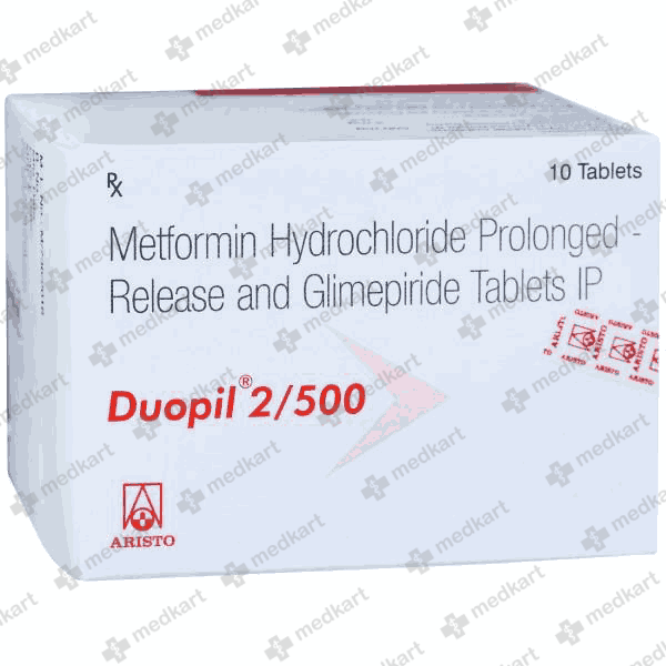 DUOPIL 2/500MG TABLET 10'S