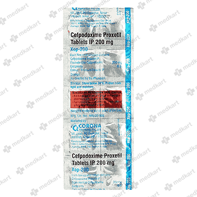 XOP 200MG TAB 1X10 - 17588 - Medkart Pharmacy | Generic Medicines Online - Best Online Pharmacy App