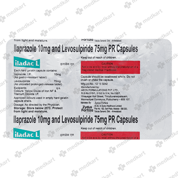 ILADAC L CAP 1X10 - 6375 - Medkart Pharmacy | Generic Medicines Online - Best Online Pharmacy App