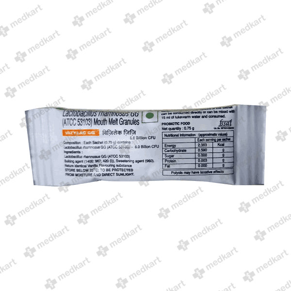VIZYLAC GG SACHET 0.75GM - 14577 - Medkart Pharmacy | Generic Medicines Online - Best Online Pharmacy App
