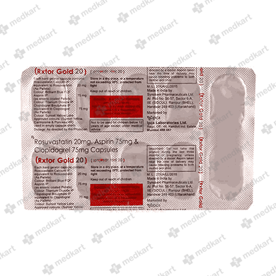  Buy RECOTOR GOLD 20MG TABLET 10'S capsule Online