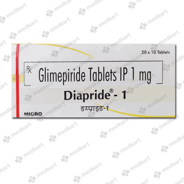 DIAPRIDE 1MG TABLET 10'S