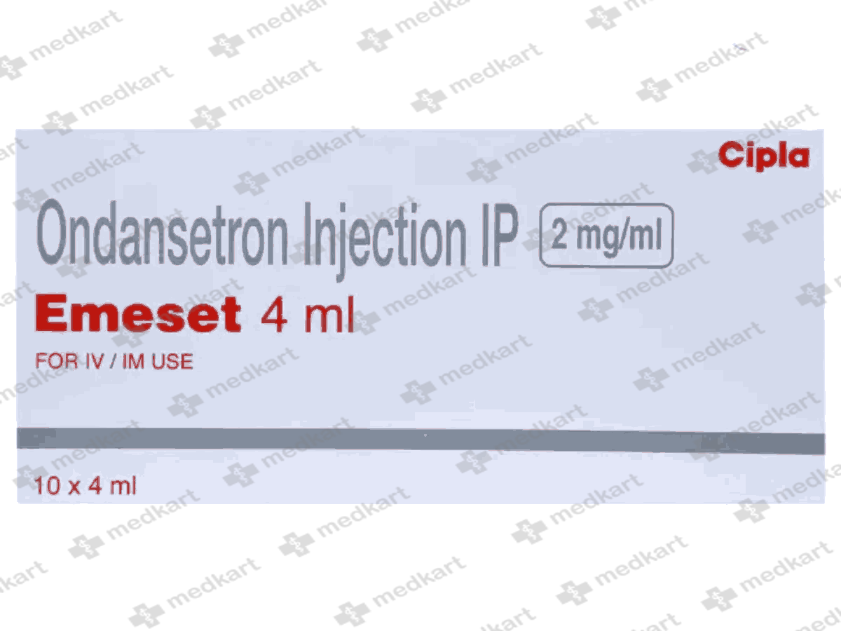EMESET INJ 4ML 1X4 - 4065 - Medkart Pharmacy | Generic Medicines Online - Best Online Pharmacy App