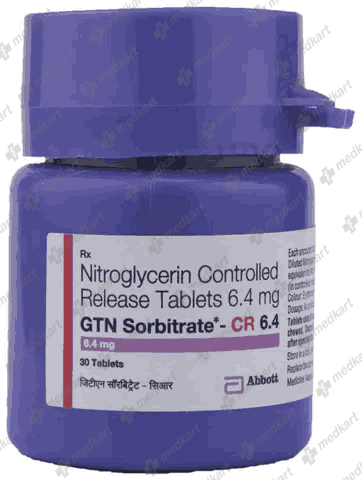 GTN SORBITRATE CR 6.4MG TABLET 30'S