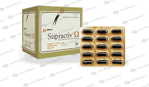 SUPRACTIV CAP 1X15 - 12690 - Medkart Pharmacy | Generic Medicines Online - Best Online Pharmacy App