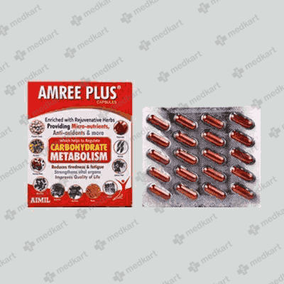 AMREE PLUS CAP 1X20 - 626 - Medkart Pharmacy | Generic Medicines Online - Best Online Pharmacy App