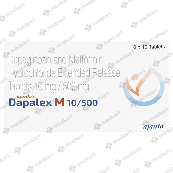 DAPALEX M 10/500MG TABLET 10'S