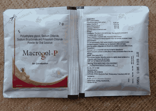 MACROGOL-P SACHET 7GM - 7768 - Medkart Pharmacy | Generic Medicines Online - Best Online Pharmacy App