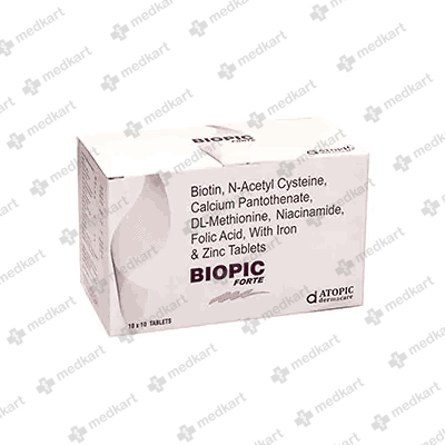BIOPIC FORTE TAB 1X10 - 1570 - Medkart Pharmacy | Generic Medicines Online - Best Online Pharmacy App