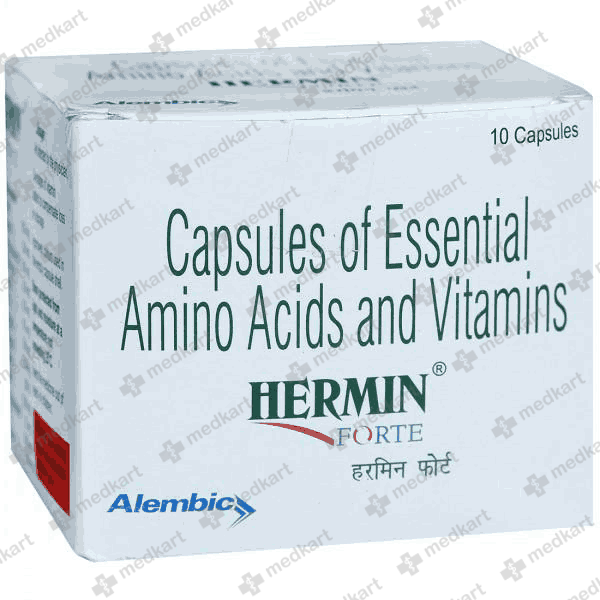 HERMIN FORTE CAP 1X10 - 6142 - Medkart Pharmacy | Generic Medicines Online - Best Online Pharmacy App