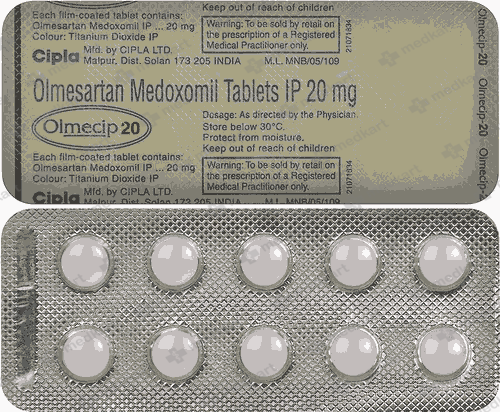OLMECIP 20MG TAB 1X10 - 9675 - Medkart Pharmacy | Generic Medicines Online - Best Online Pharmacy App