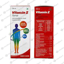 VITOMIN Z SYP 200ML - 14569 - Medkart Pharmacy | Generic Medicines Online - Best Online Pharmacy App