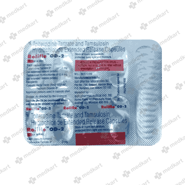 ROLIFLO OD 2MG CAP 1X10 - 11535 - Medkart Pharmacy | Generic Medicines Online - Best Online Pharmacy App