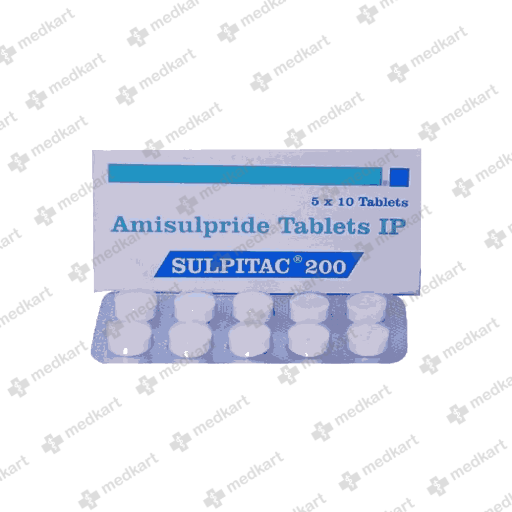 SULPITAC 200MG TAB 1X10 - 15559 - Medkart Pharmacy | Generic Medicines Online - Best Online Pharmacy App