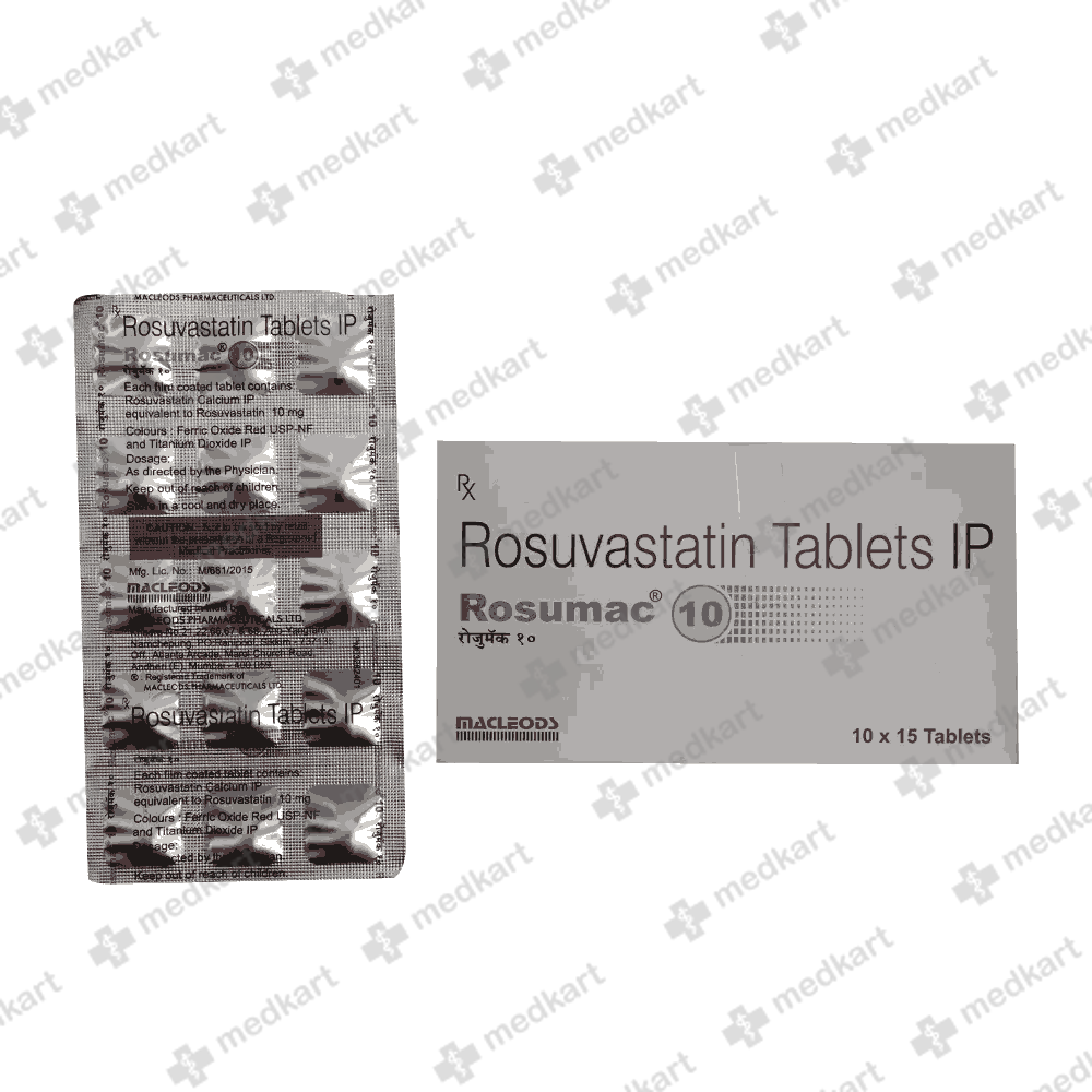 ROSUMAC 10MG TABLET 15 S Uses Price Side Effects Generic 