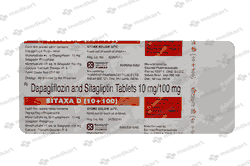 SITAXA D 10/100MG TABLET 10'S