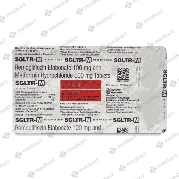 SGLTR M 500MG TAB 1X10 - 15484 - Medkart Pharmacy | Generic Medicines Online - Best Online Pharmacy App