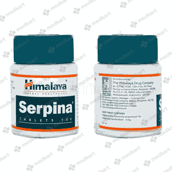 SERPINA TAB 1X100 - 12101 - Medkart Pharmacy | Generic Medicines Online - Best Online Pharmacy App