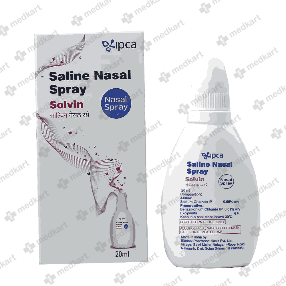 Solvin saline nasal store spray