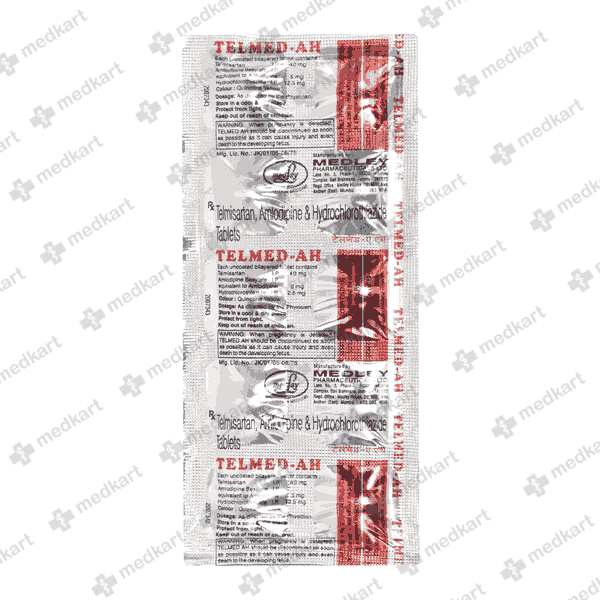 TELMED AH 40MG TAB 1X10 - 13026 - Medkart Pharmacy | Generic Medicines Online - Best Online Pharmacy App
