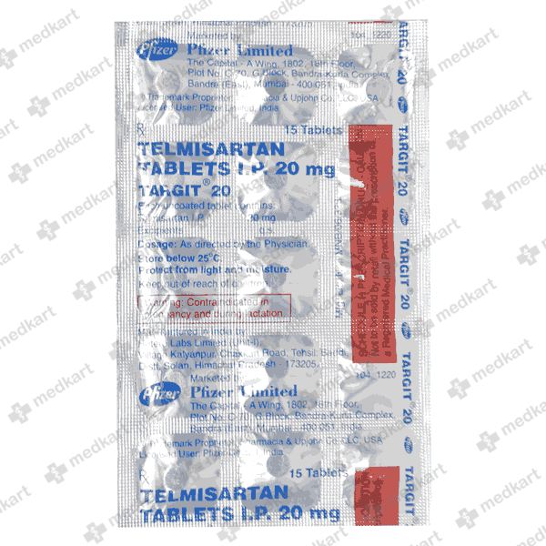 TARGIT 20MG TAB 1X15 - 12861 - Medkart Pharmacy | Generic Medicines Online - Best Online Pharmacy App