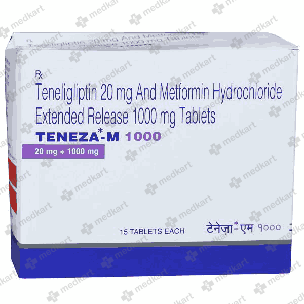 TENEZA M 1000MG TABLET 15'S