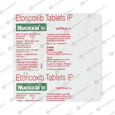 NUCOXIA 90MG TABLET 15'S