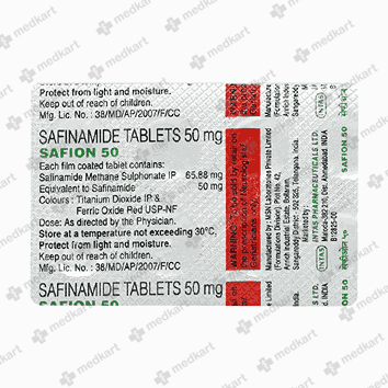 SAFION 50MG TAB 1X10 - 19004 - Medkart Pharmacy | Generic Medicines Online - Best Online Pharmacy App