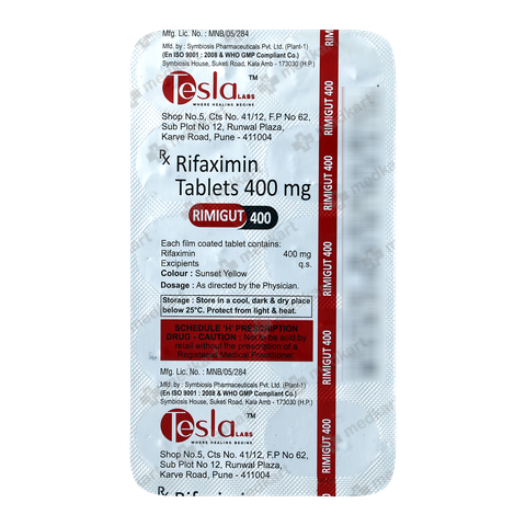 RIMIGUT 400MG TABLET 10'S