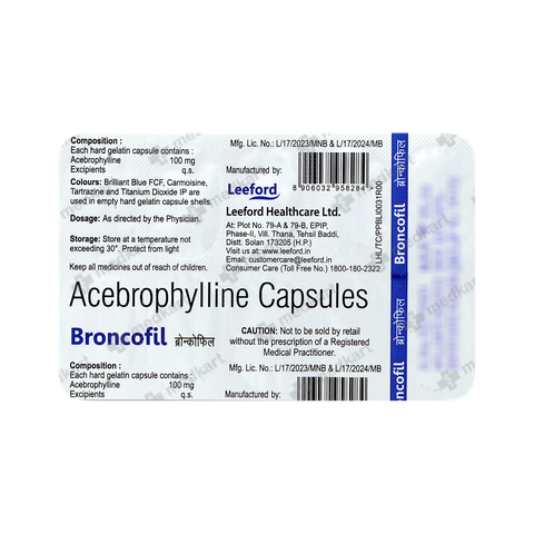 BRONCOFIL CAPSULE 10'S
