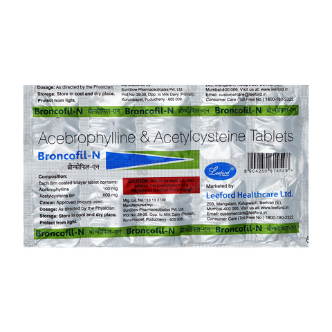 Order BRONCOFIL N online at Medkart