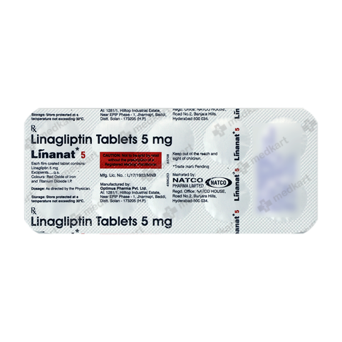 LINANAT 5MG TABLET 10'S