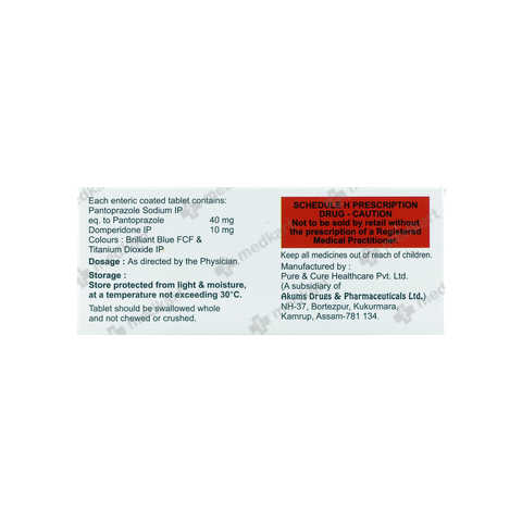 Pantomerit-D Tablet 10's – Composition & Active Ingredients