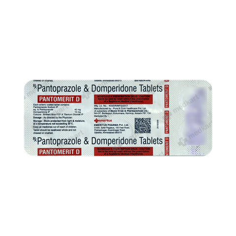  Pantomerit-D Tablet 10's – Dosage Instructions