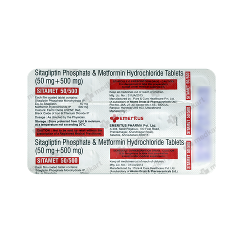 Purchase SITAMET 50 500 at Medkart