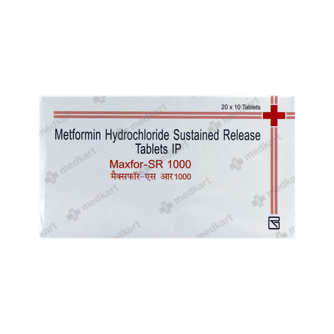 MAXFOR SR 1000MG TABLET 10'S