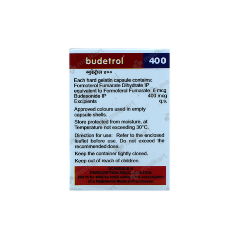 BUDETROL 400MCG ROTACAP 30'S