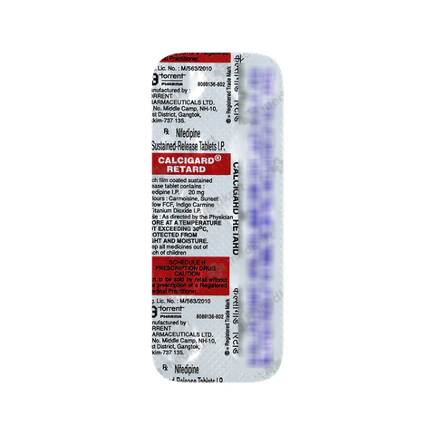 CALCIGARD RETARD 20MG TABLET 10'S
