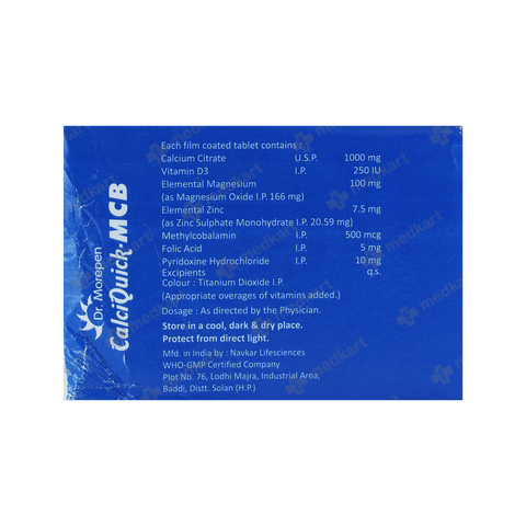 CALCIQUICK MCB TABLET 10'S