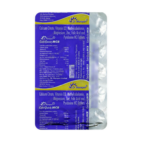 CALCIQUICK MCB TABLET 10'S