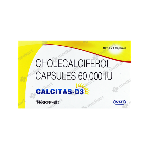 CALCITAS D3 CAPSULE 4'S