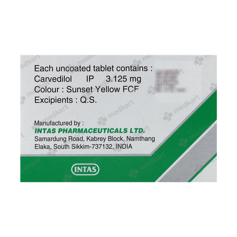 CARCA 3.125MG TABLET 15'S