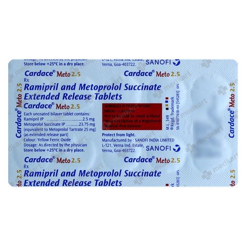 CARDACE METO 2.5MG TABLET 10'S