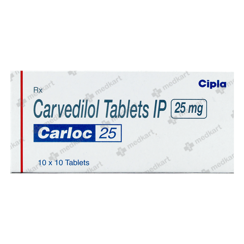 CARLOC 25MG TABLET 10'S