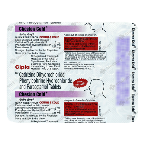 CHESTON COLD price