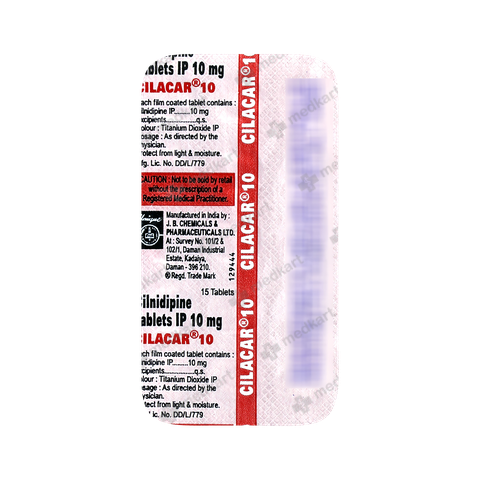 CILACAR 10MG TABLET 15'S
